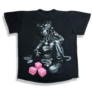 Vintage Y2K Pink Panther Gangster T-Shirt